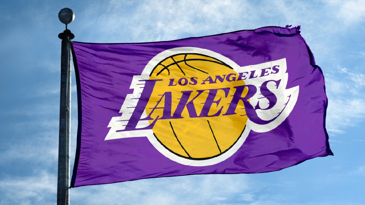 Bandera de Los Ángeles Lakers Bandera de Los Ángeles Lakers